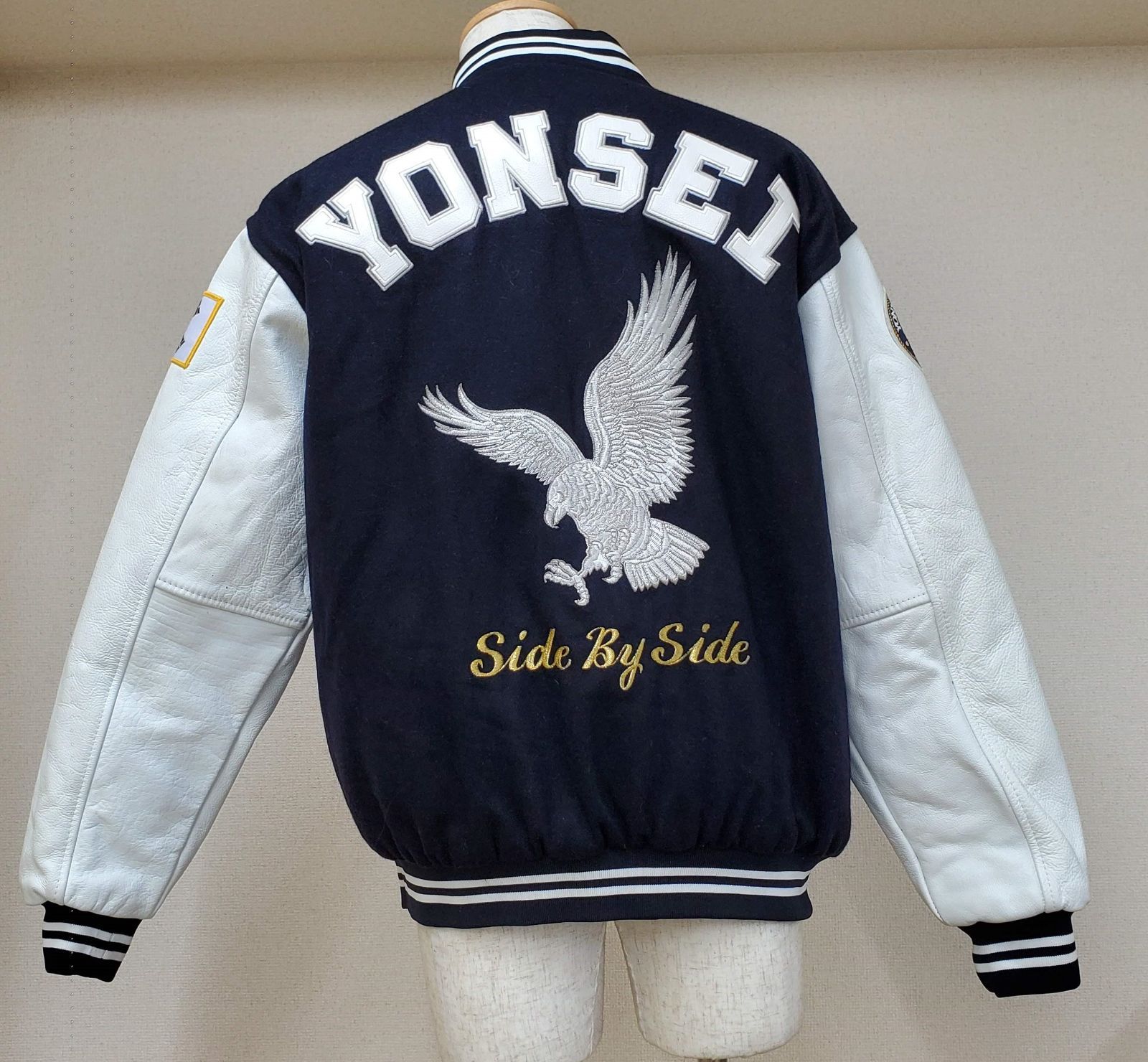 韓国 延世大学 スタジャン YONSEI aespa カリナ メルトンジャケット 黒