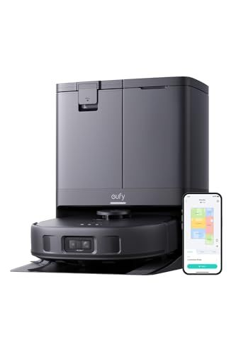 Anker Eufy ユーフィ X10 Pro Omni ロボット掃除機 加圧式デュアル回転モップ搭載|自動ゴミ収集ステーション|モップの自動洗浄 乾燥機能付き|毛絡み除去システム|モップリフト|水拭き両用|AIマッピング 掃除経路 |AIカメラ搭