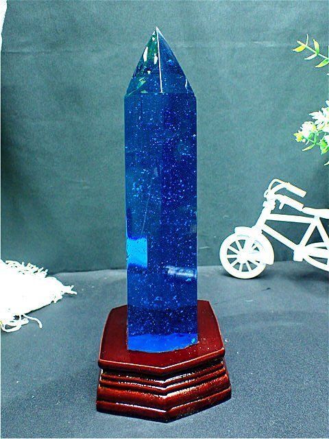 約:237mm 1150g超綺麗★オブシディアン六角柱B85Z2/107Z18A 六角柱 ブラジル産水晶 2キロ 高さ28センチ 横7センチ✖️7