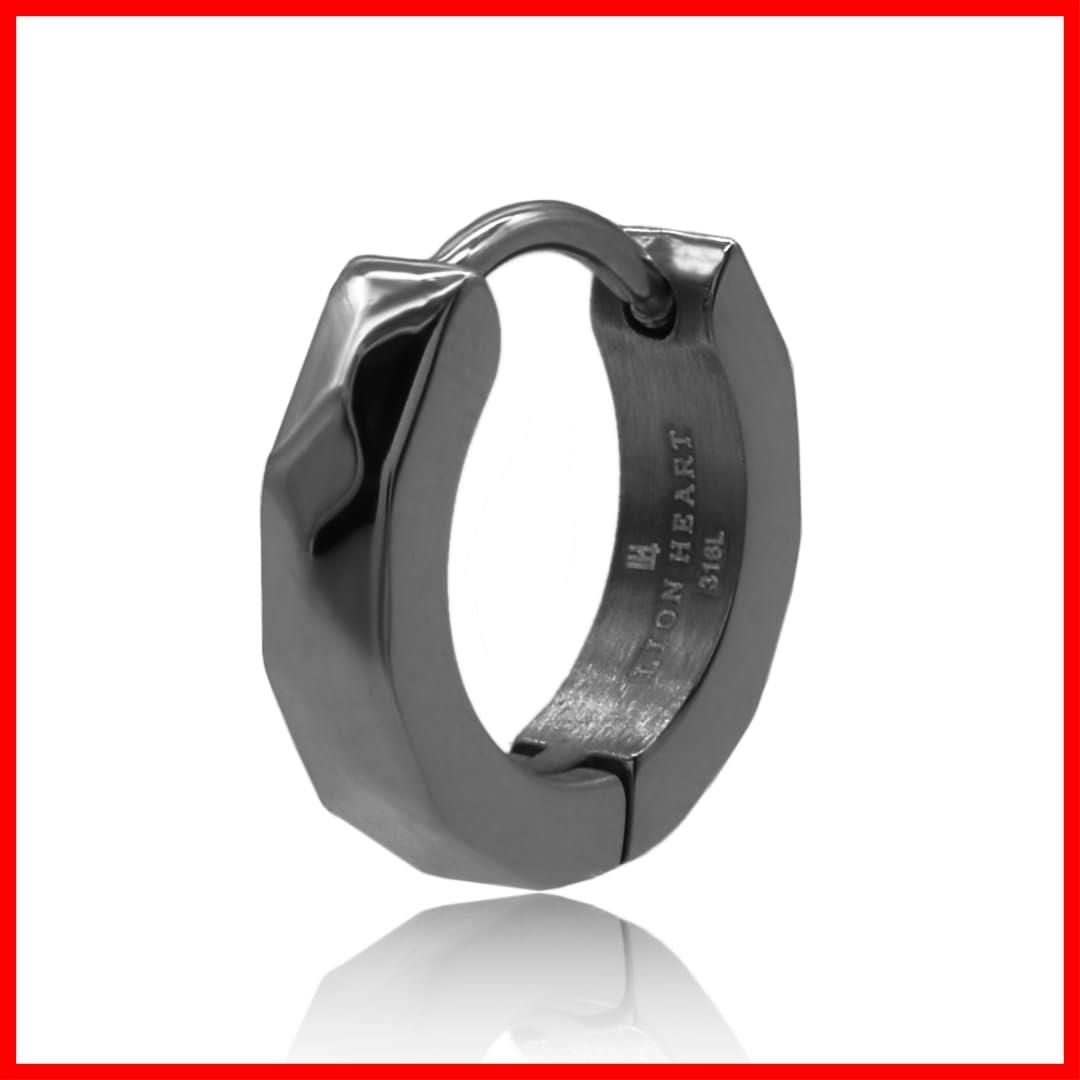 ピアス THE HEART EDGEカッティングフープピアス サージカルステンレス （金属アレルギー対応） LION メンズ 片耳用