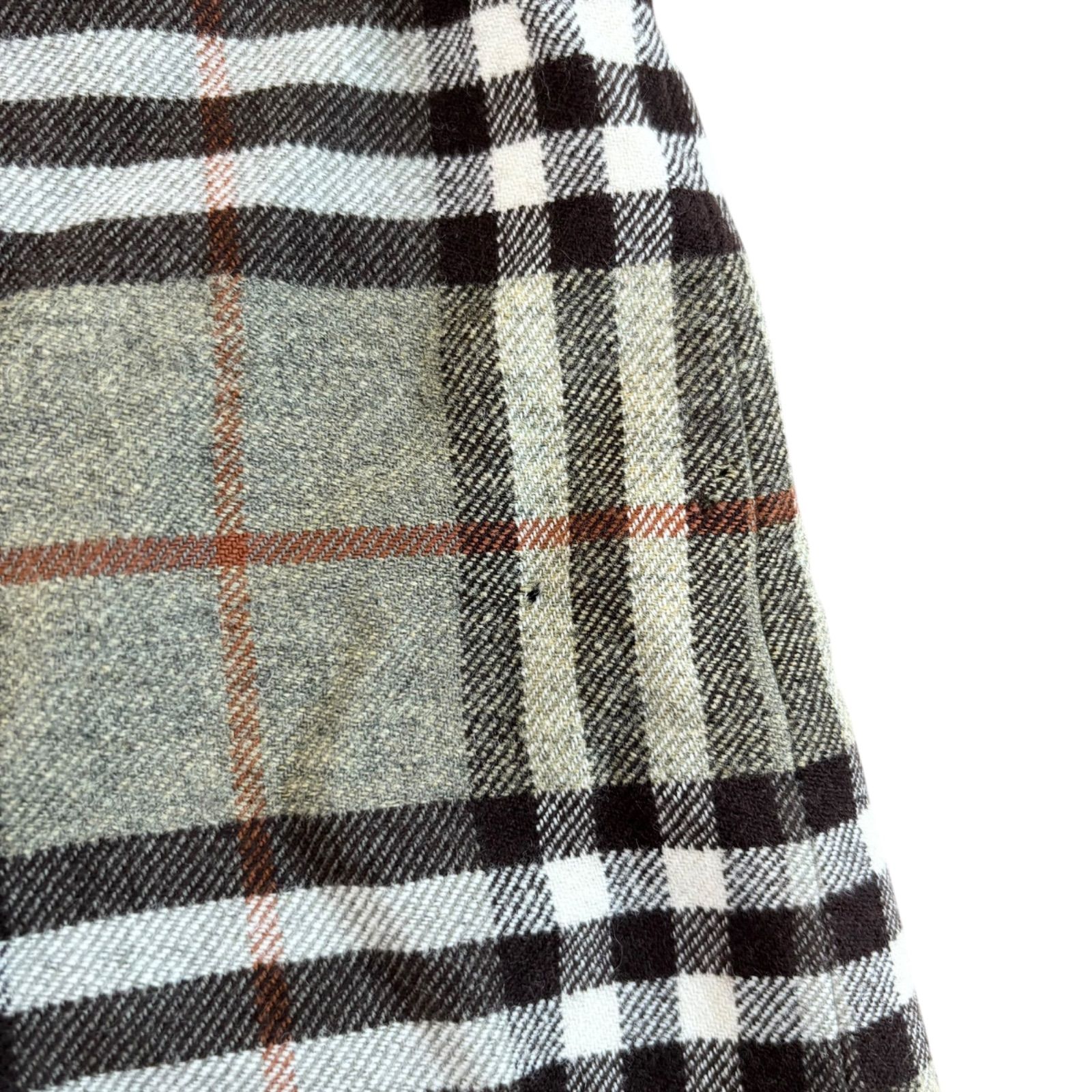 Z1559 BURBERRY バーバリー ウール ノバチェック柄プリーツスカート