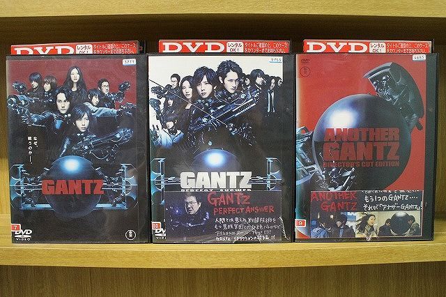 DVD GANTZ ガンツ + PERFECT ANSWER + ANOTHER 全3巻 ※ケース無し発送