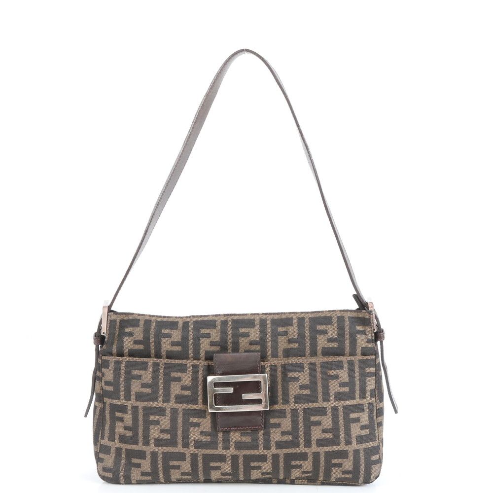 【美品】FENDI小物入れ 極美品 ヴィンテージ フェンディ ズッカ マンマ バゲット バケット