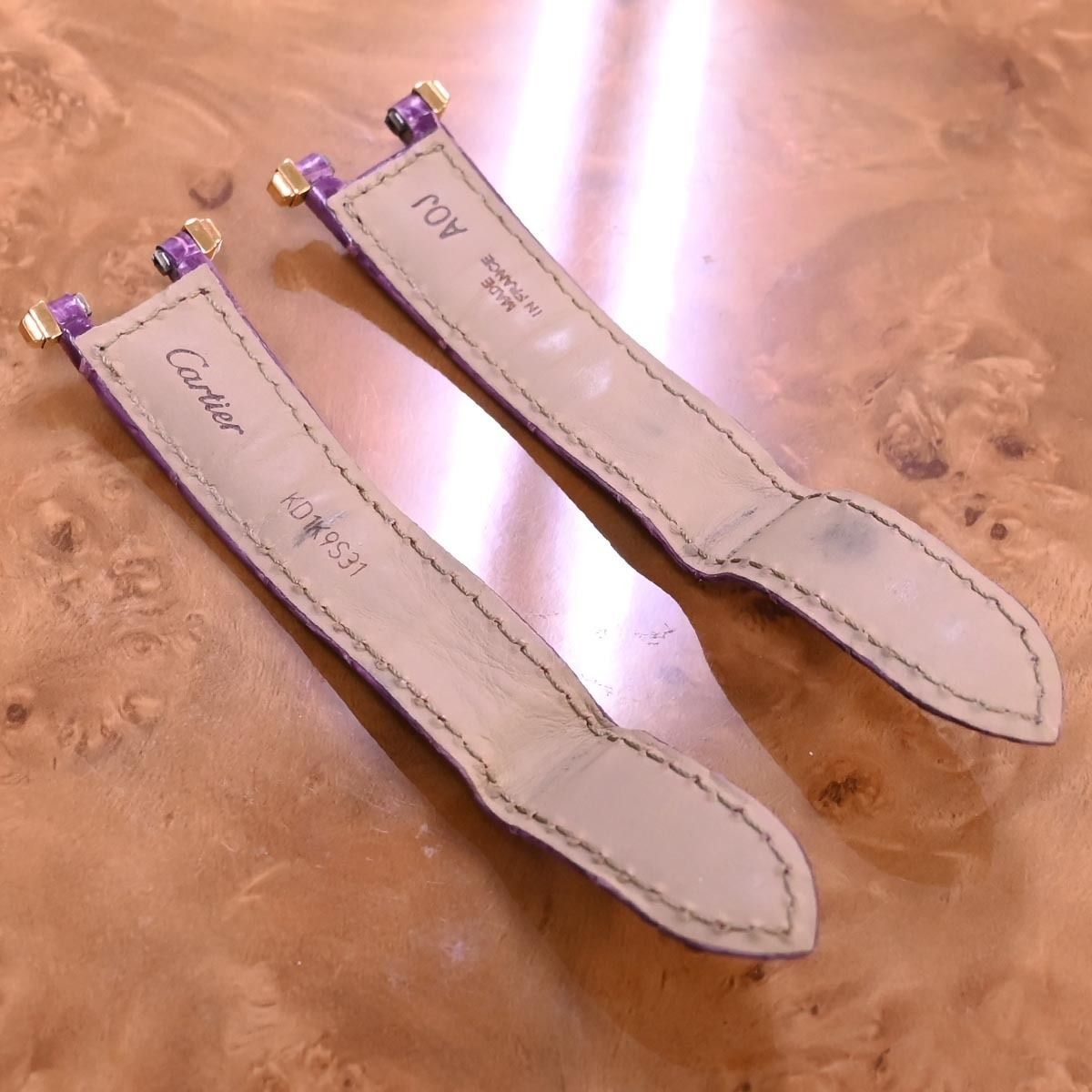 本物 美品 カルティエ 極希少 純正品 K18ゴールド クロコダイル