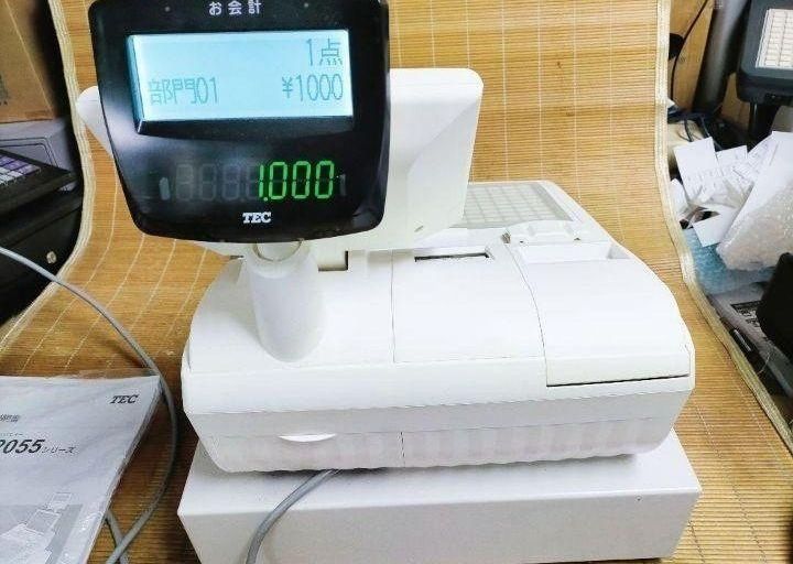 テックレジスター　MA-2055-V2　店名無料　インボイス対応　405505 楽天市場】東芝テック MA-2055-V2-R ホワイト POSレジスター