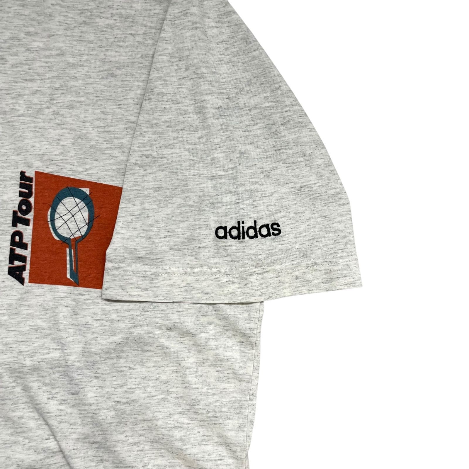00s アディダス　atpタイプ　トレフォイル　襟なし　Lサイズ adidasトラックジャケット 襟なしATPタイプシルエット
