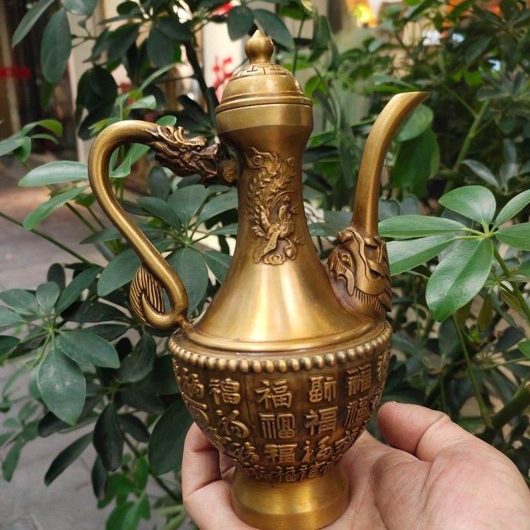 銅製 花壺 酒壺 茶壺器 茶道具 香道具 装飾品 工芸品 美術品 置物 銅製 花壺 酒壺 茶壺器 茶道具 香道具 装飾品 工芸品 美術品