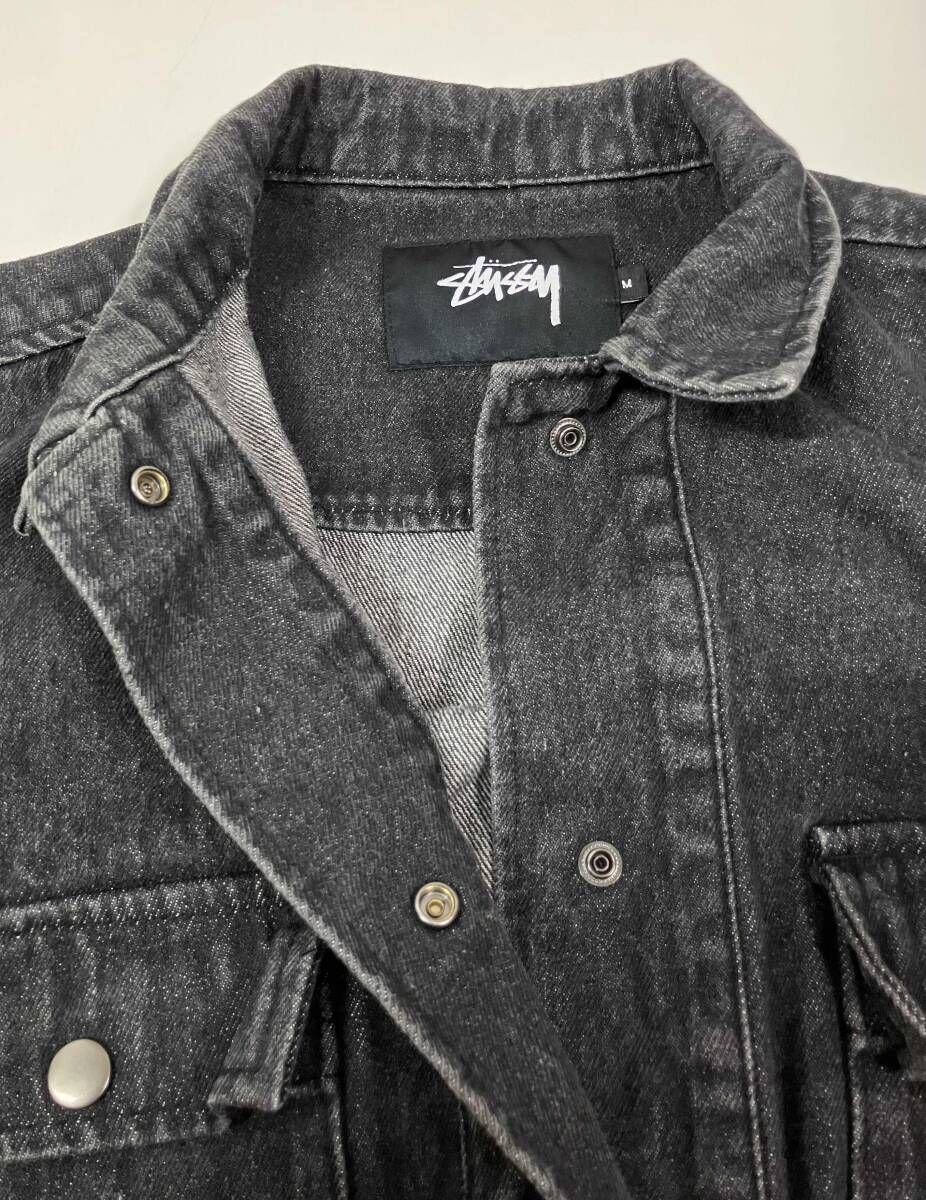STUSSY ステューシー 購入 カバーオール ブラックデニム Gジャン