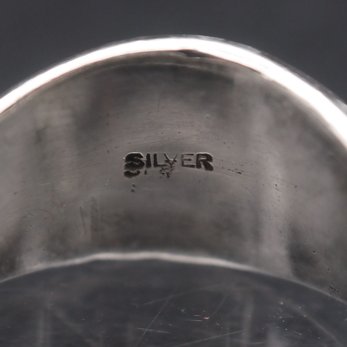 silver刻印 A756 ヴィンテージ SILVER刻印 リング 彫刻 デザイン シルバー