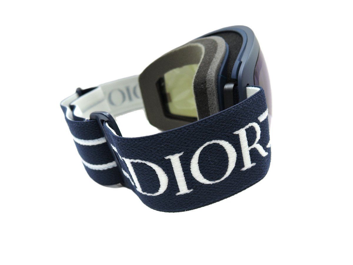 ランキング Dior ディオール スノーボード スキー ゴーグル ブルーミラーレンズ ネイビー アイウェア 安定した