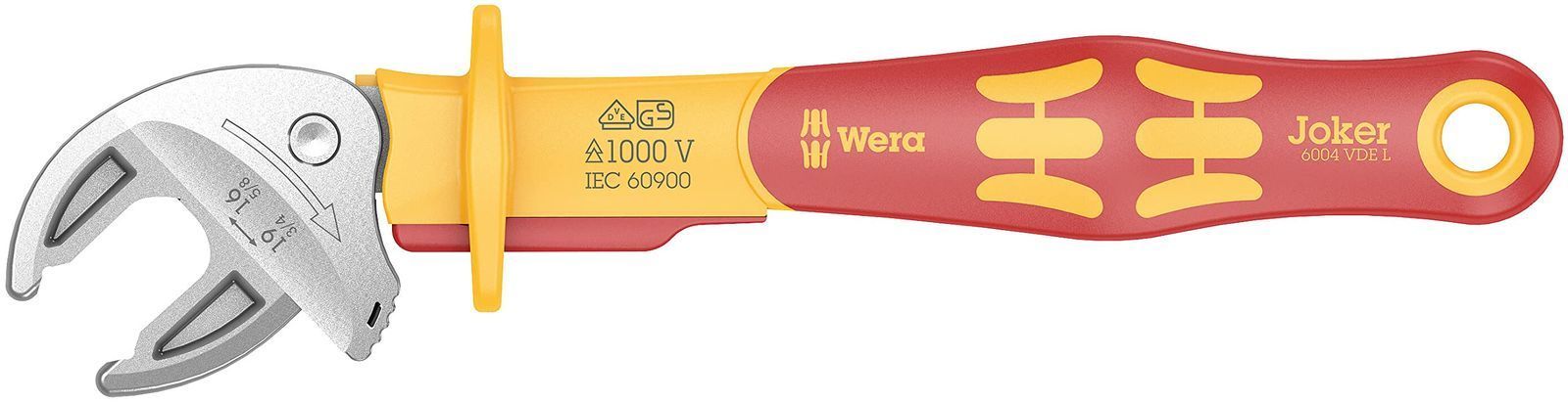 新品 WERA ヴェラ 絶縁JOKER 口幅16－19mm 5/8-3/4inc