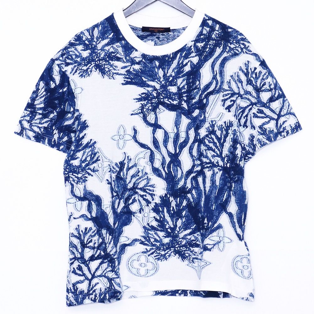 LOUIS VUITTON グラフィックモノグラム Tシャツ Mサイズ ブルー