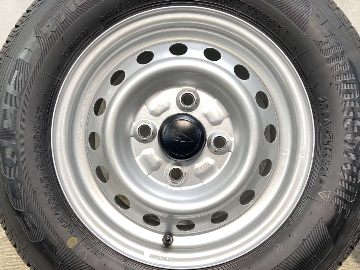 145/80R12 80/78LT nブリヂストン エコピア R710A nダイハツ純正 n12x4