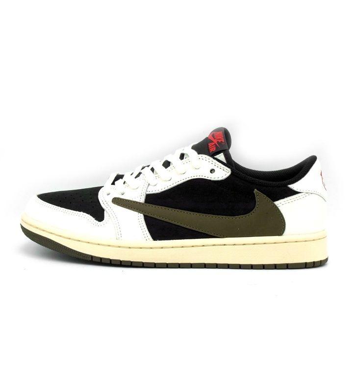 NIKE × Travis Scott 【 WMNS AIR JORDAN 1 LOW OG Medium Olive DZ4137 106 】 ウィメンズ エア ジョーダン 1 ロー ミディアム オリーブ スニーカー f24904
