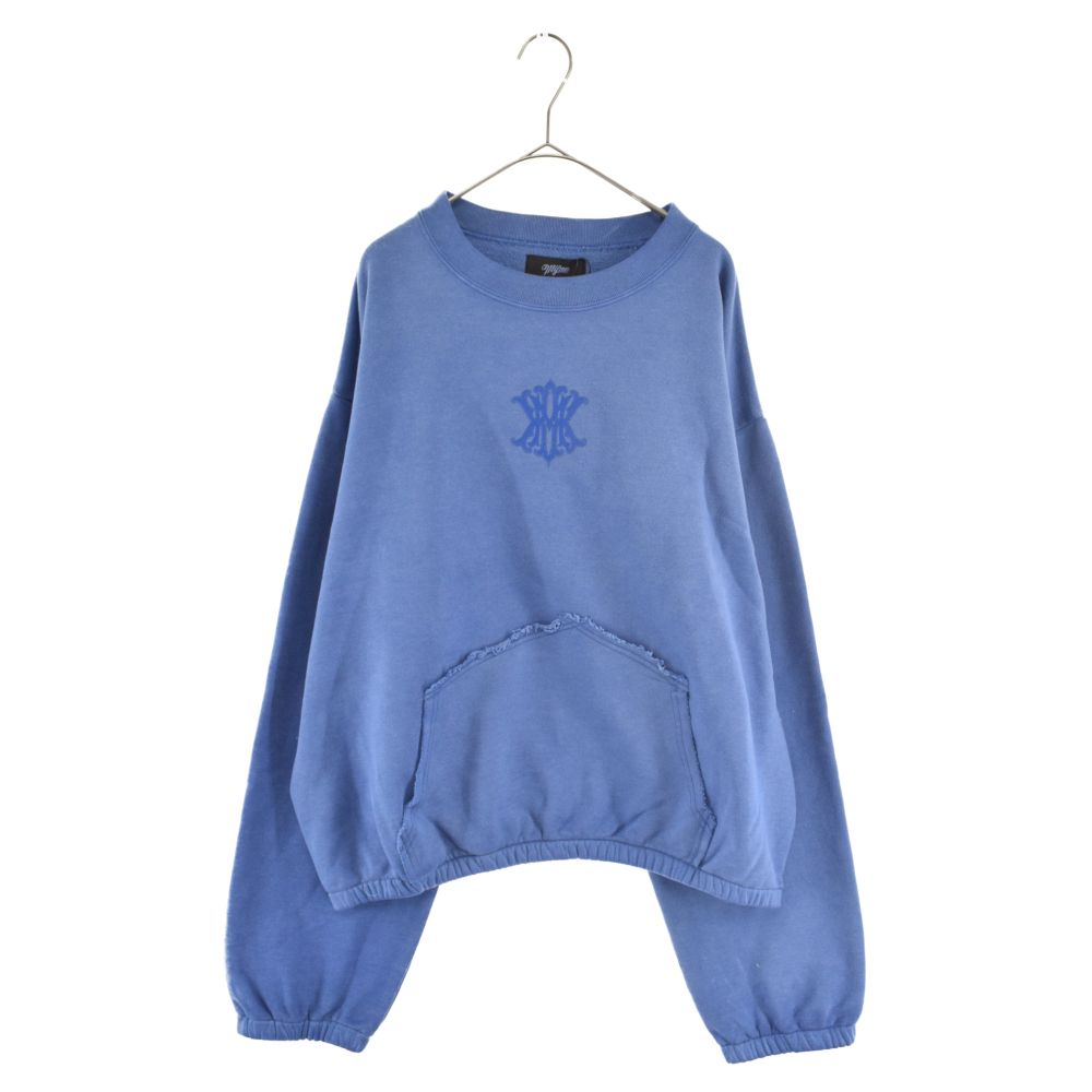 MYne by mihara yasuhiro マインバイミハラヤスヒロ 23SS KKM” Printed Shirring Sweatshirt プリント シャーリング スウェットシャツ G10PO026-0 ブルー