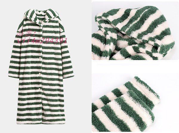 ルームウェア レディース ワンピース 可愛い 寝巻き 寝間着 暖かい パジャマ もこもこ お揃い ゆったり 気持ちいい 着る毛布 フード vii4w294391 DECORATOM_COM_BR