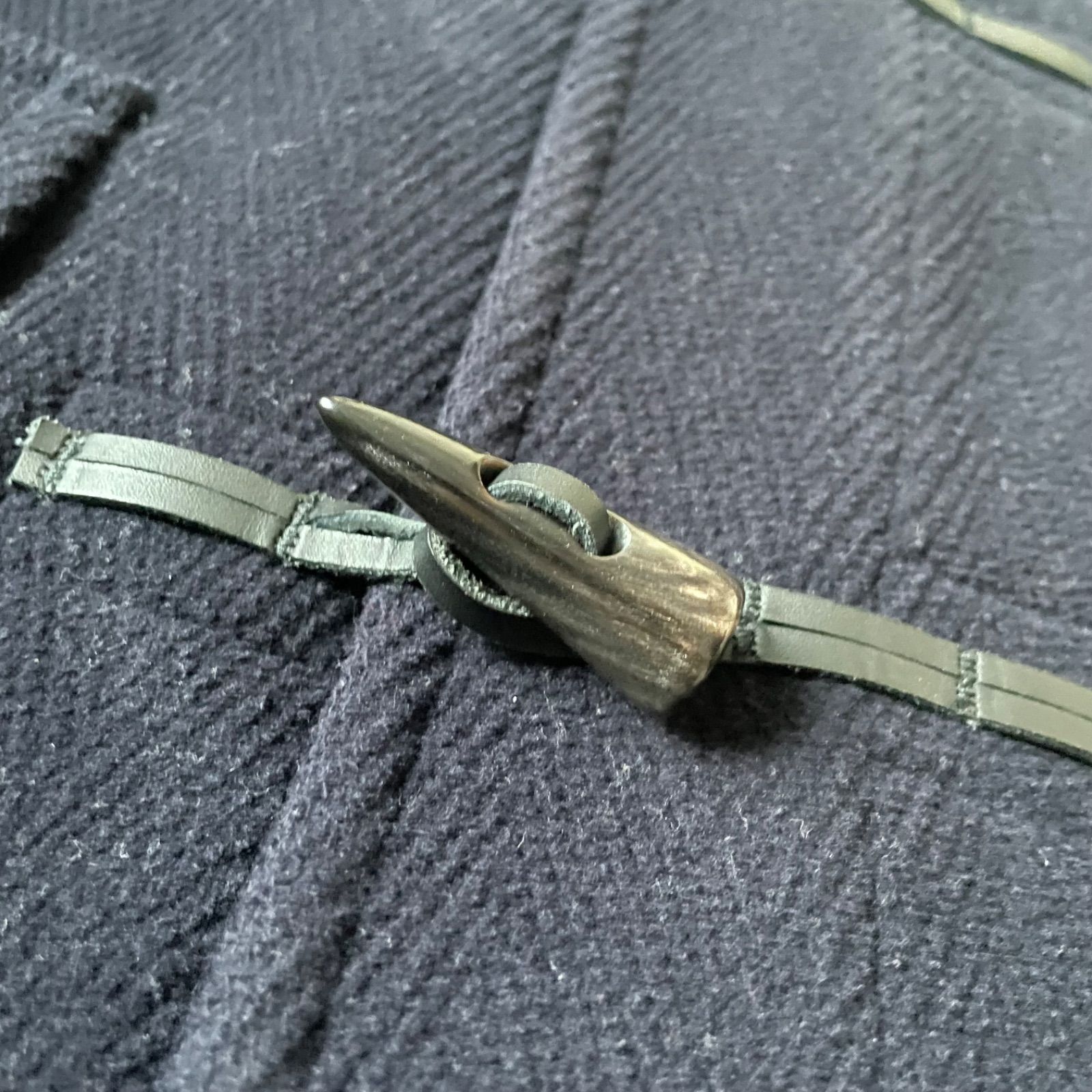 GRENFELL イギリス製ダッフルコート GRENFELL / ウール ヘリンボーン パイルカット ダッフルコート