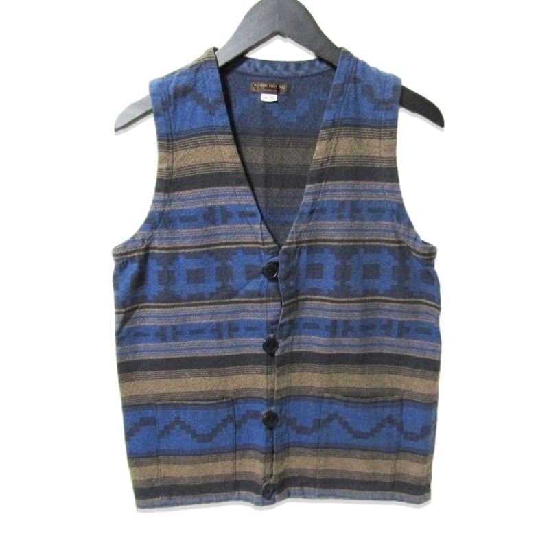 WESTRIDE ウエストライド ベスト CHIMAYO VEST チマヨベスト 総柄 コットン ブルー 36 27111566