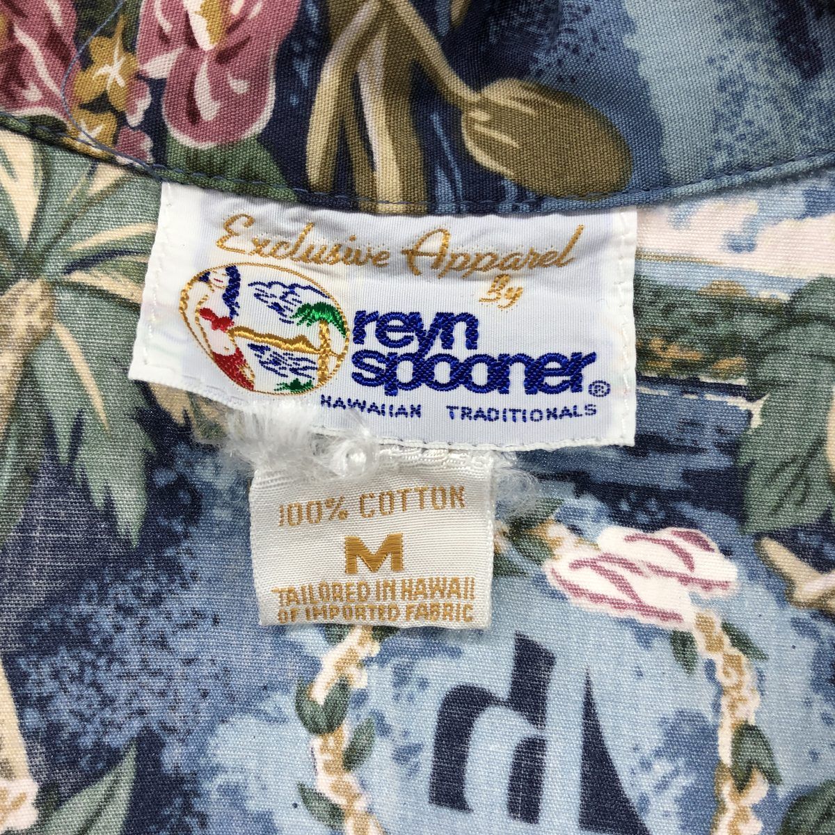Reyn Spooner - 古着 90年代 レインスプーナー REYNSPOONER 水着タグ ビキニタグ 総柄 オープンカラー ハワイアンアロハシャツ ボックスシャツ ハワイ製 レディースM相当 ヴィンテージ /eaa562934 古着 90年代 レインスプーナー REYNSPOONER 水着タグ ビキニタグ 総柄