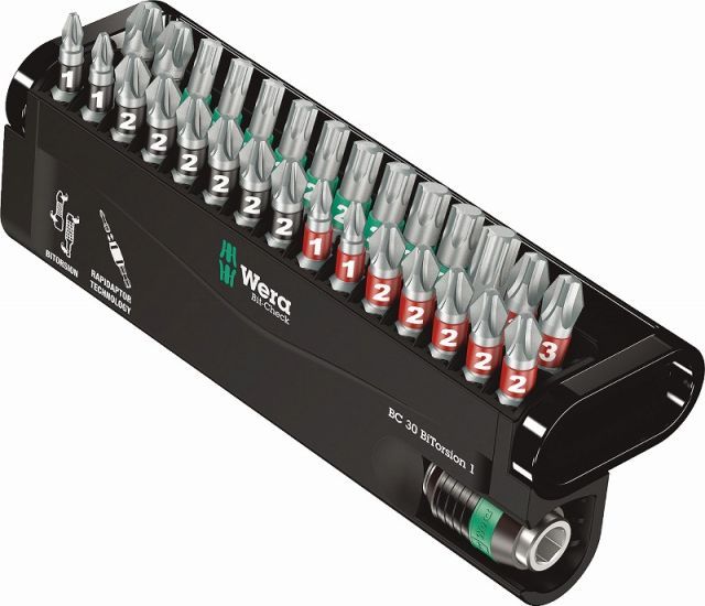 Wera1|4 ビットセット 29＋1本組 Bi-TorsionBit-Check 30 BiTorsion1 057430