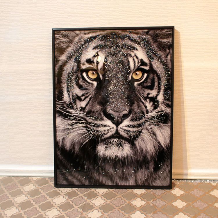 キラキラアート クリスタルピクチャー 「トラ」 51×61cm 虎