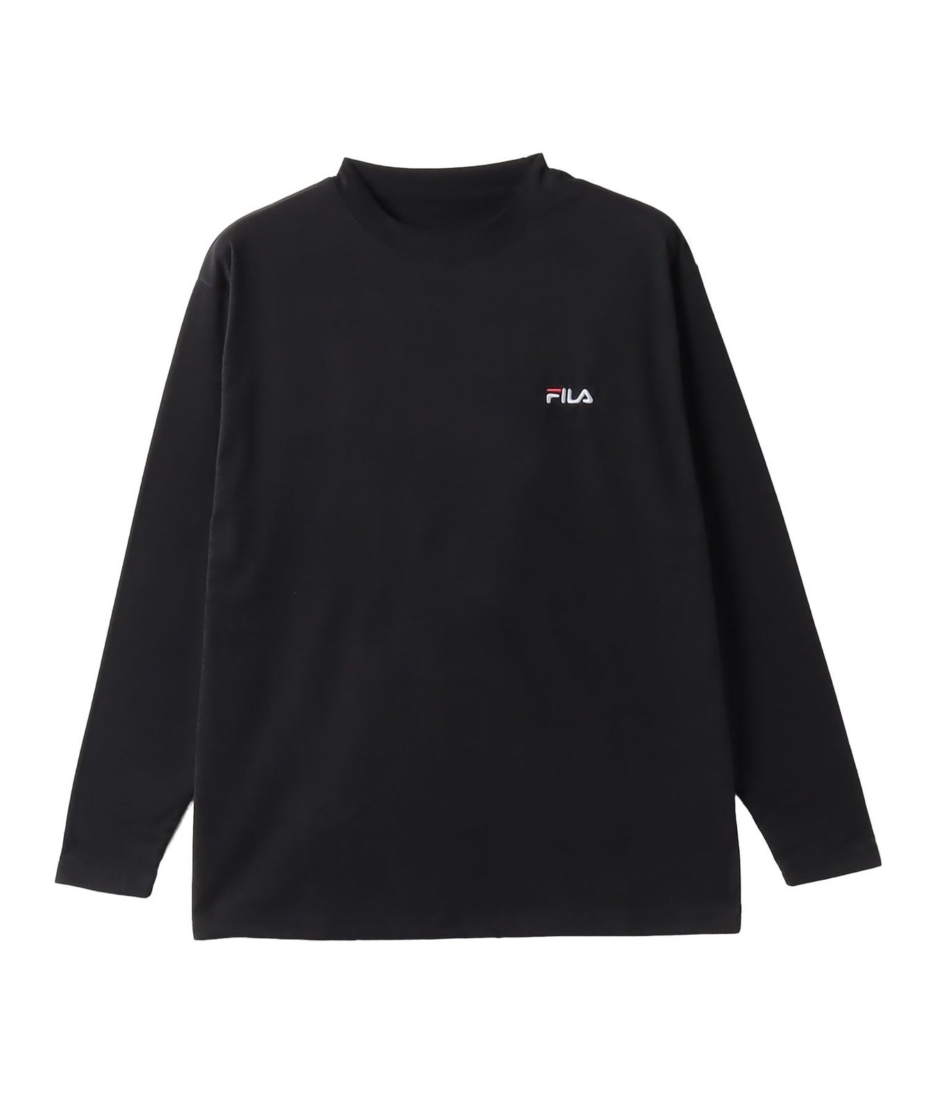 [フィラ] 保温 クルーネック 長袖 Tシャツ ブラック Mサイズ [ブラック] [M]