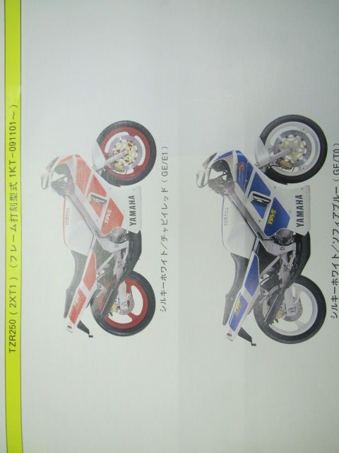 TZR250 パーツリスト 1版 2XT1 1KT-091101～ ヤマハ 正規 中古 バイク