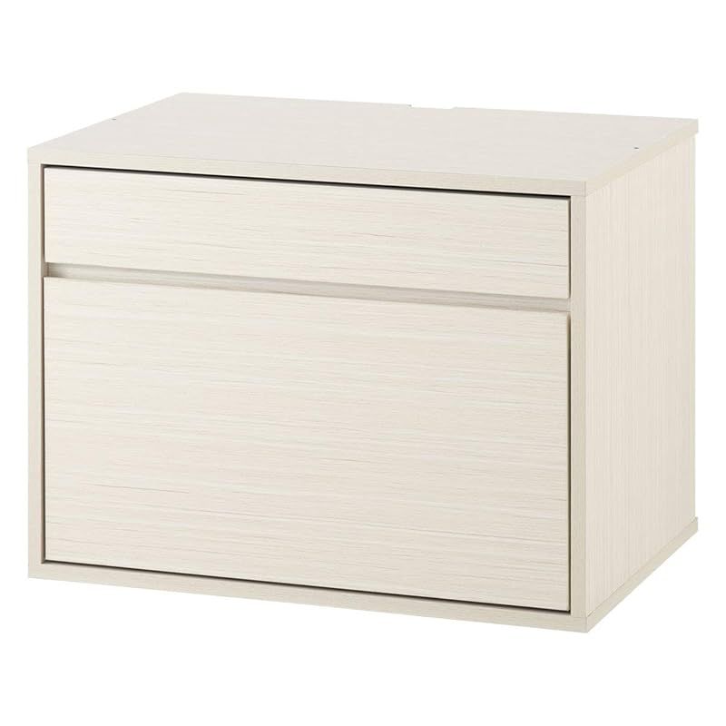 ぼん家具 テレビボード 幅60×奥行40×高さ45cm テレビ台 キューブボックス 組み合わせ 引き出し キャビネット ホワイト 0