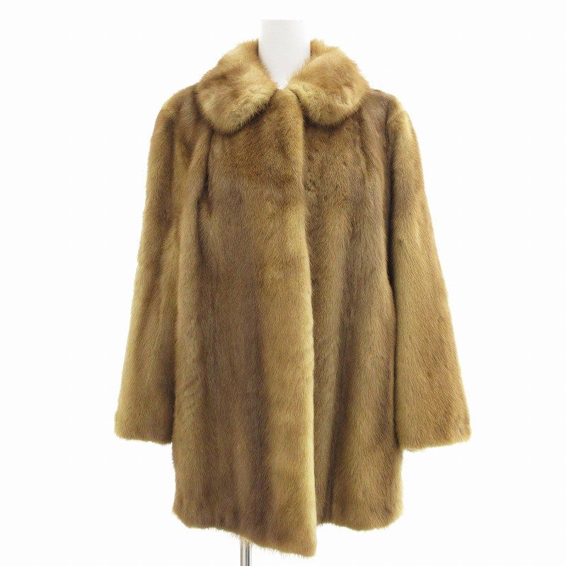 【美品】MOONBAT MINK FUR/ムーンバット/染めミンク・ハーフコート 美品】MOONBAT MINK FUR ムーンバット染めミンク ハーフコート 2025年