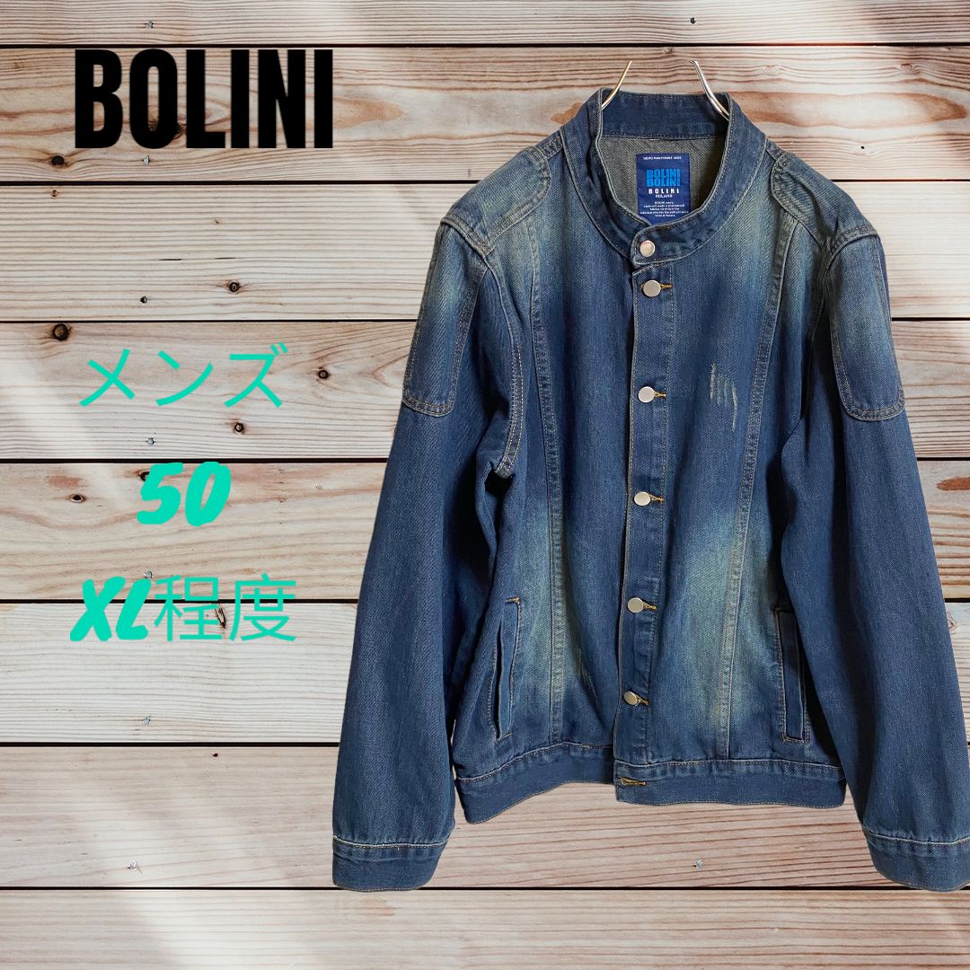 新品未使用】BOLINI ダメージ加工 デニム ジャケット Gジャン-