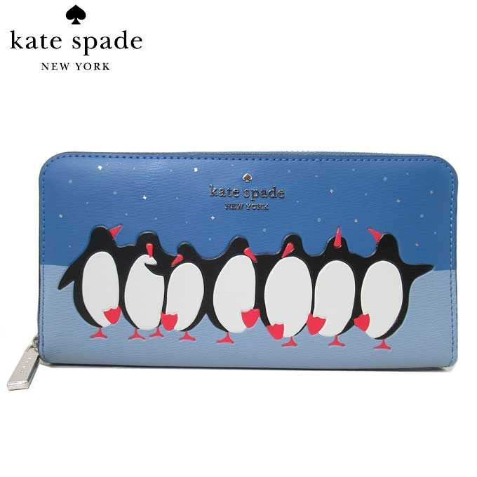 ケイトスペード 長財布 kate spade ペンギン フレンズ/新品