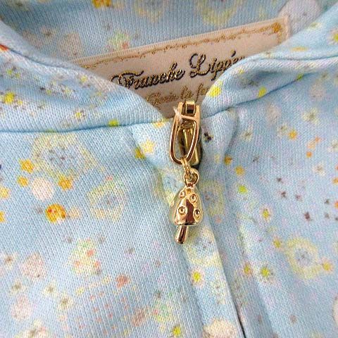 未使用品 フランシュリッペ franche lippee すみっコぐらし コラボ スウェット パーカー ジップアップ ブルー M 3185490 レディース to516-15371-d02b.jpg
