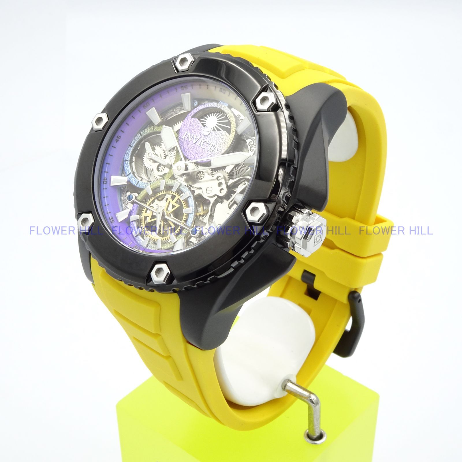 INVICTA 腕時計 自動巻き ブラック・イエロー AKULA 42771