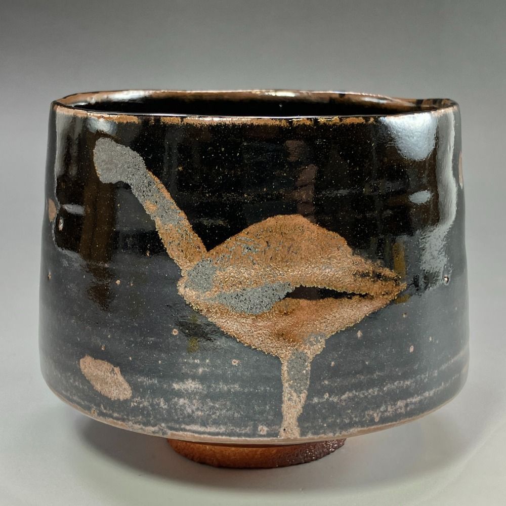 kyoyaki 京焼 木村盛和 造 天目釉々描茶碗 陶磁器 _ 食器