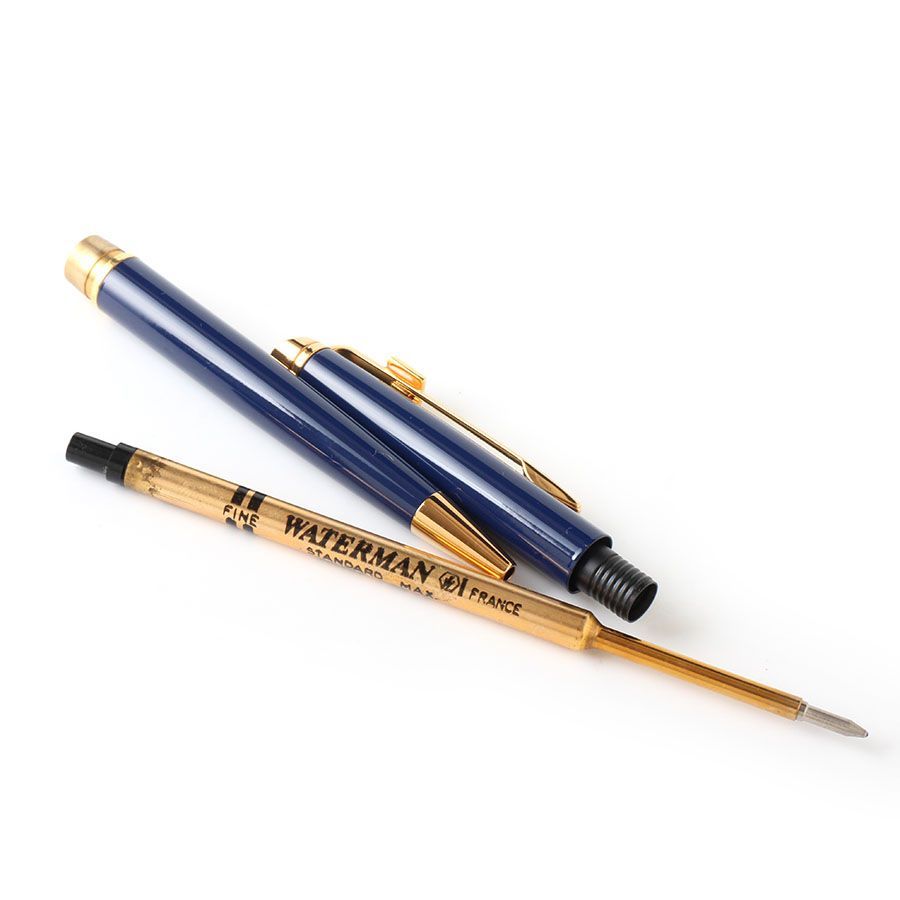 M28276 美品 WATERMAN ウォーターマン ボールペン ケース付き ネイビー