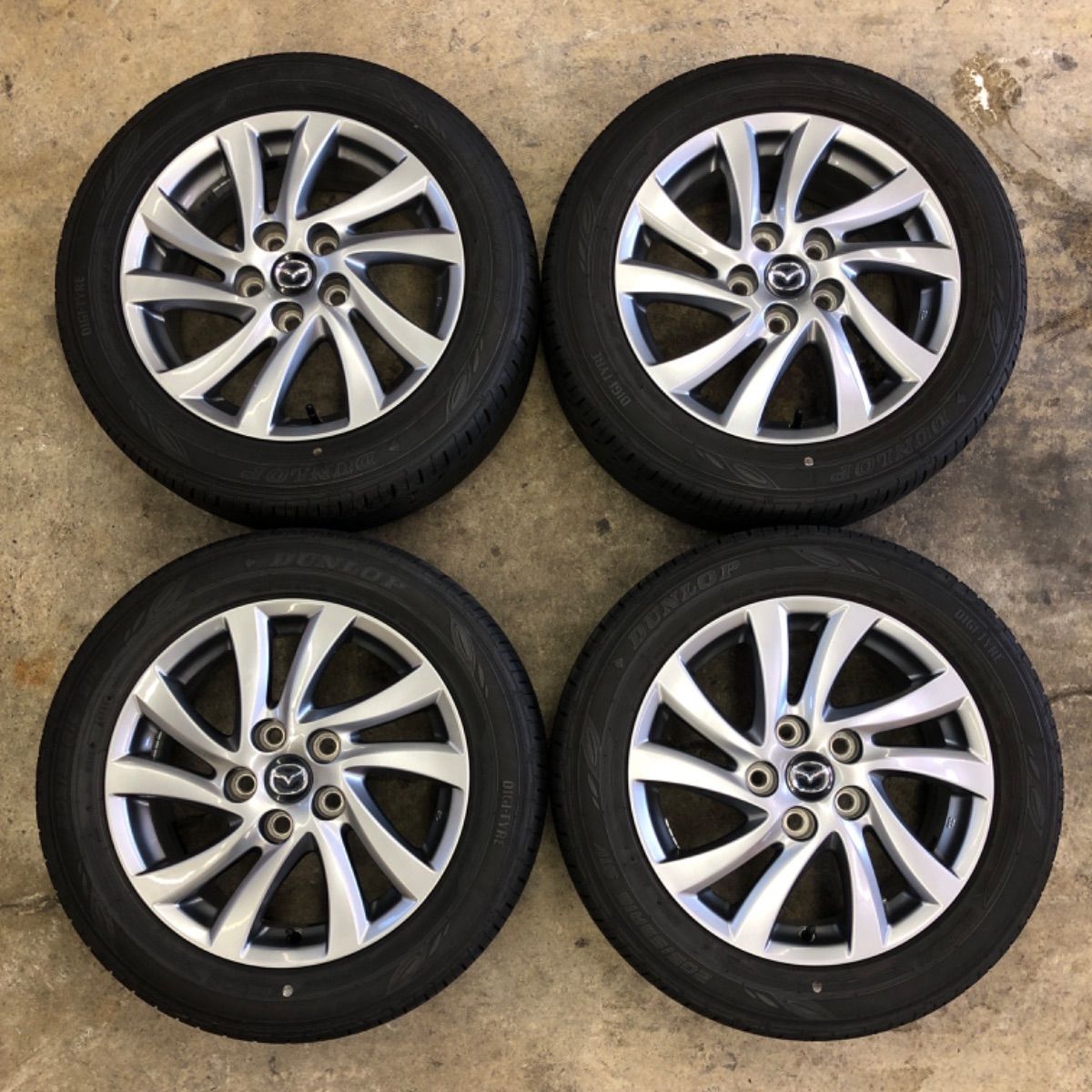 プレマシー ラフェスタ 205/55R16 純正 アルミホイール バリ山 