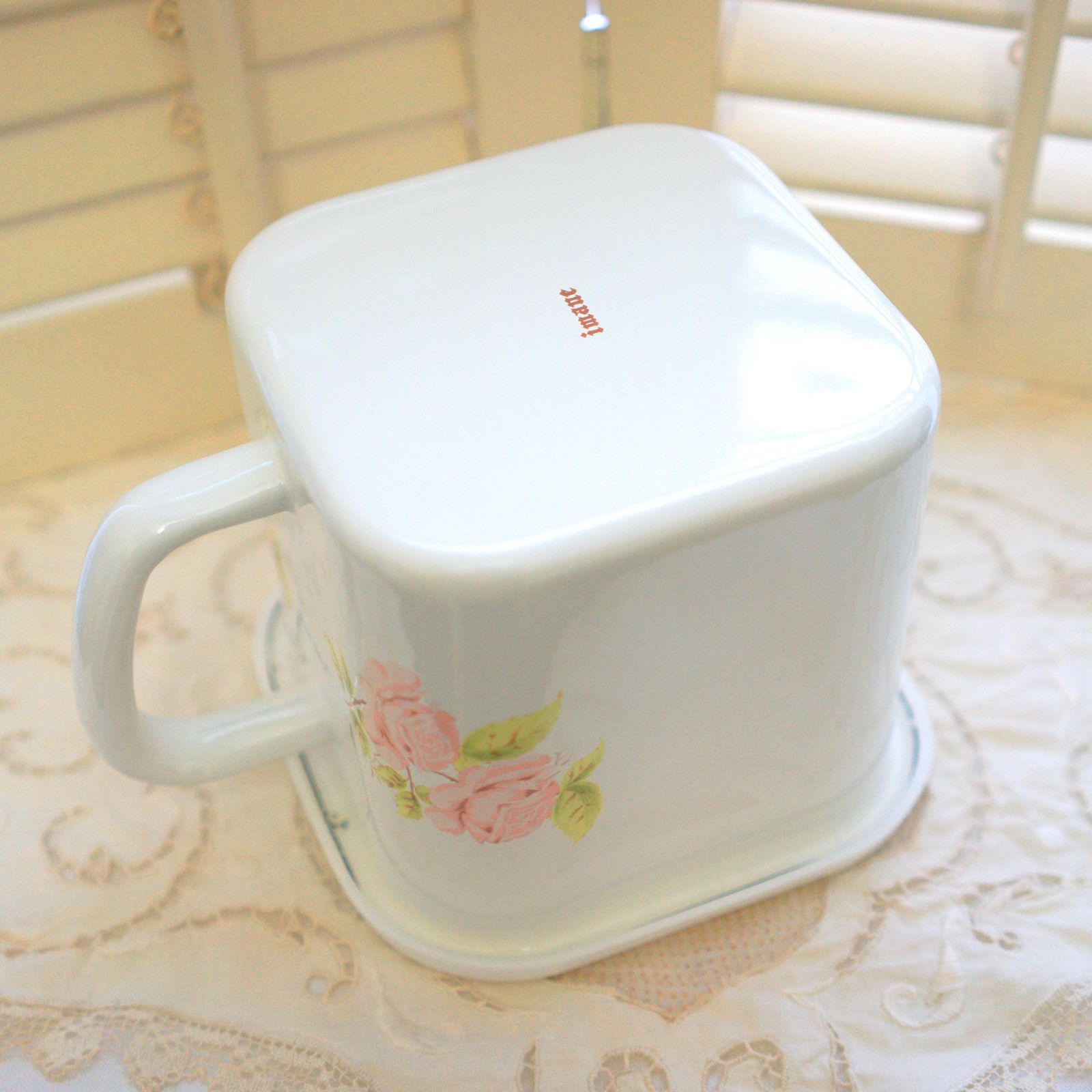 イマン imane ダイアナローズ ホーロー 味噌ポット 15 imane ｲﾏﾝ ﾀﾞｲｱﾅ