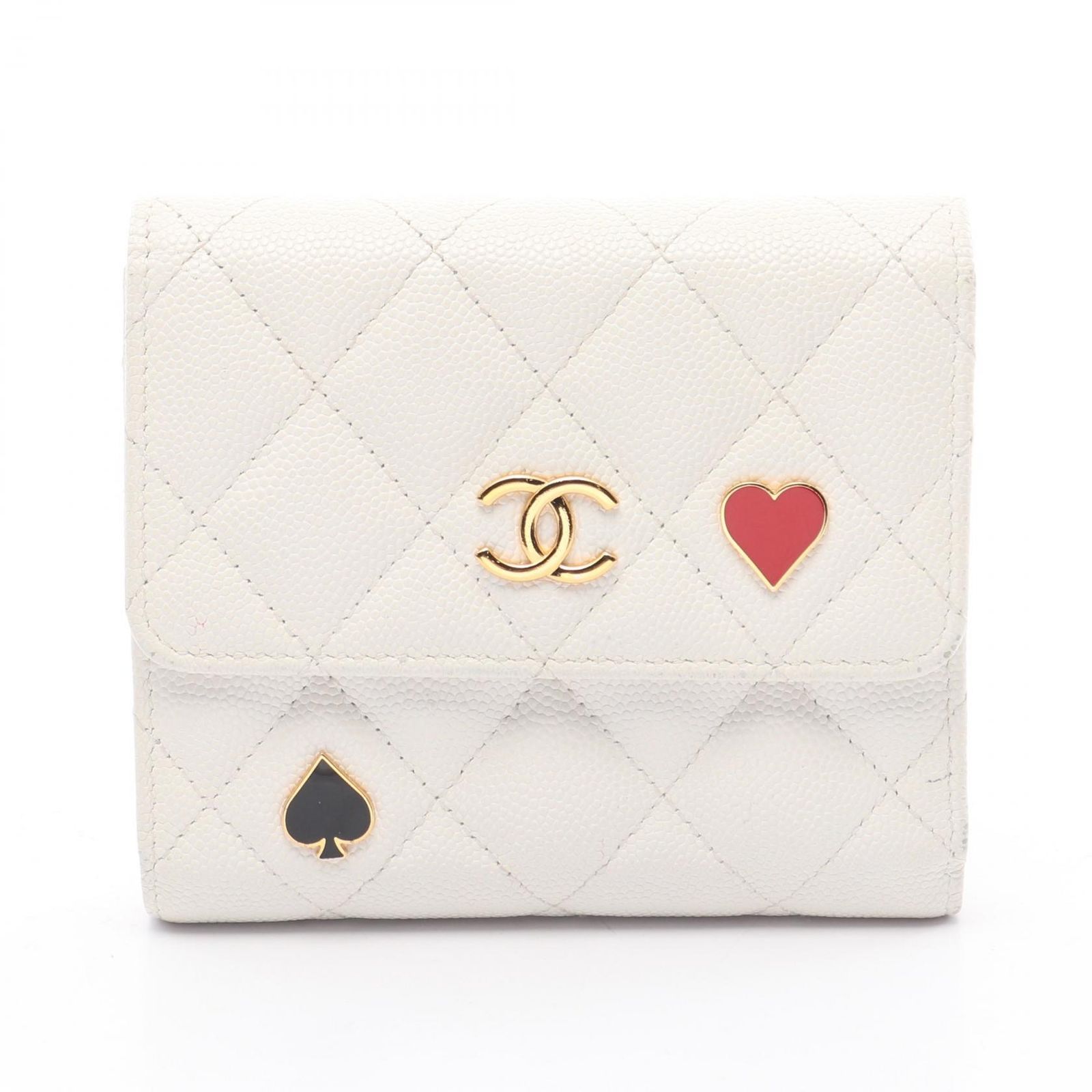 もちさま専用　美品♪ CHANEL マトラッセ　三つ折り財布 シャネル CHANEL 三つ折り財布 マトラッセ コンパクトウォレット