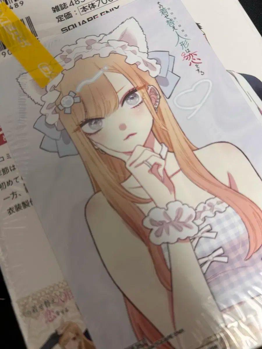 アンティークポストカード ビスクドールと美しい少女 アンティークポストカード ビスクドールと美しい少女