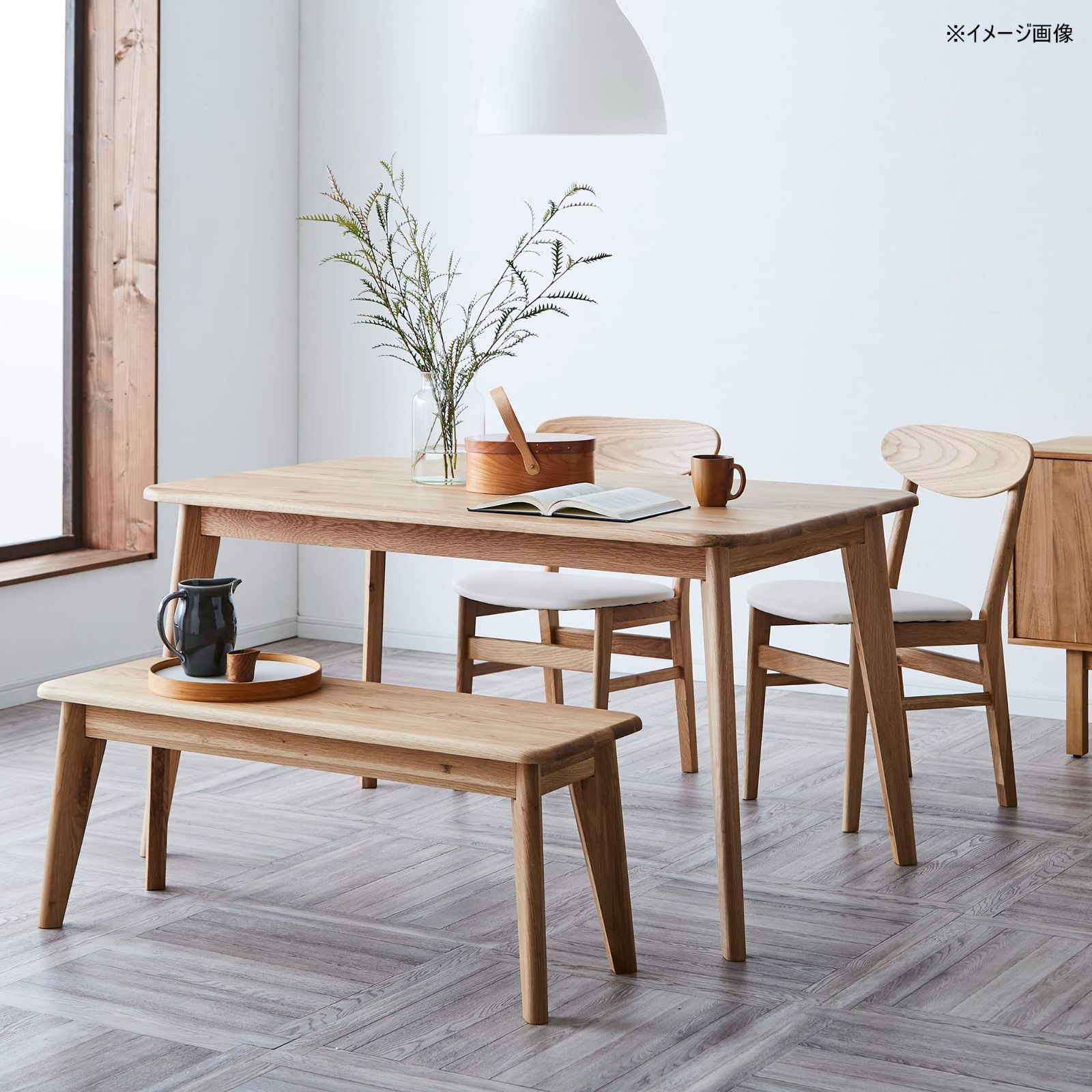 関家具(Sekikagu) ダイニングベンチ ナチュラル オーク 幅105 (cの通販  