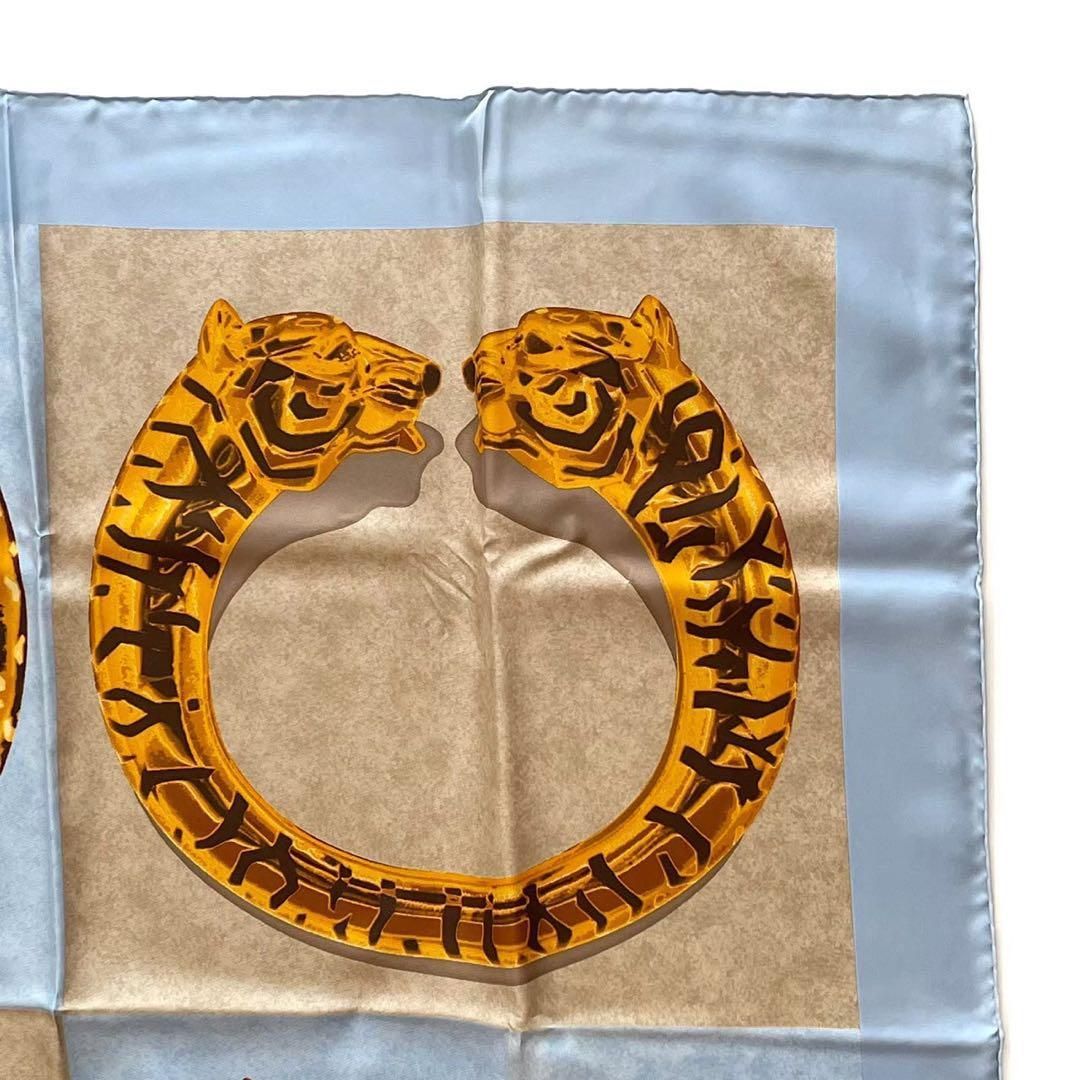 Cartier カルティエ　スカーフ　大判　イヤリング　アクセサリー　タイガー Cartier カルティエ スカーフ 大判 イヤリング アクセサリー