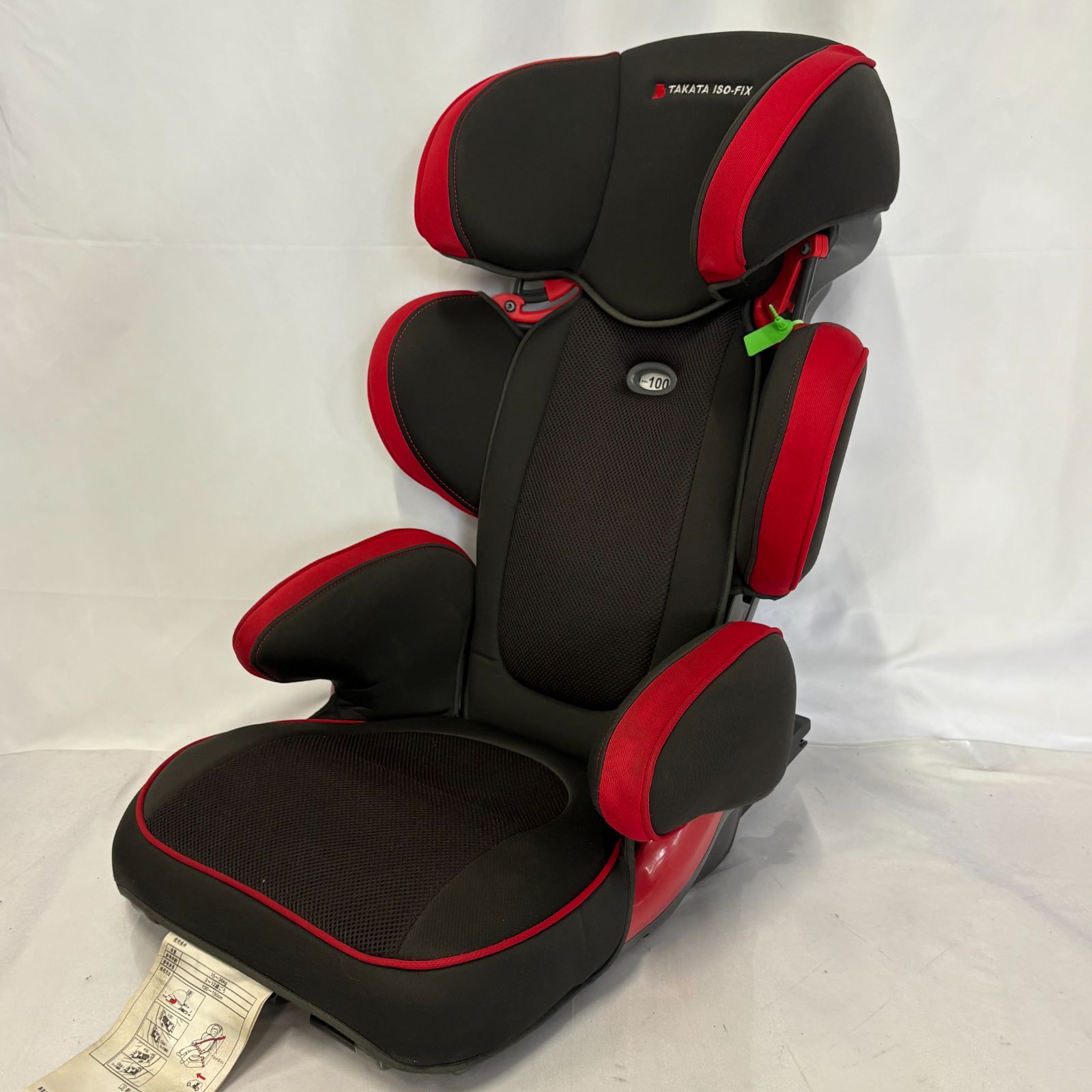 ジュニアシート takata312 i fix junior ISOFIX対応 ブラック レッド 
