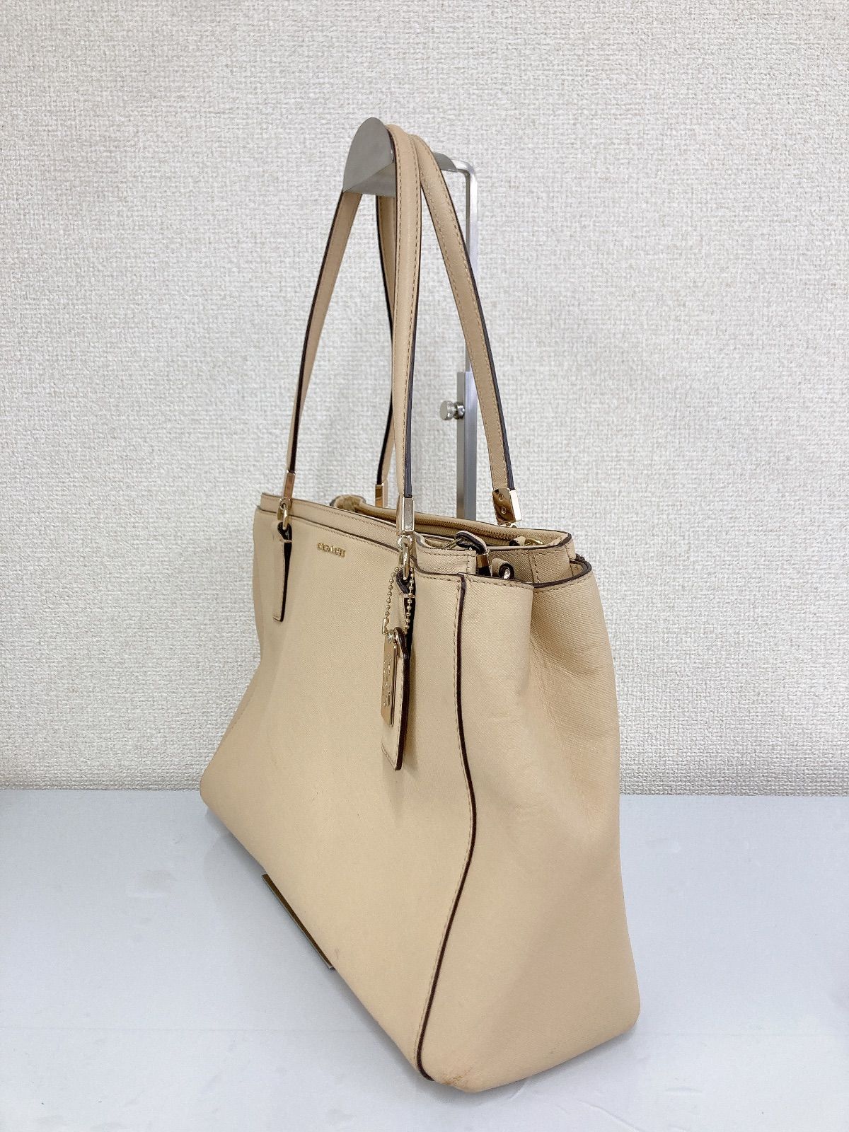 COACH ビジネスバッグ C8174 ベージュレザー ビジネスバッグ Amazon | [コーチ] バッグ メンズ アウトレット ビジネスバッグ