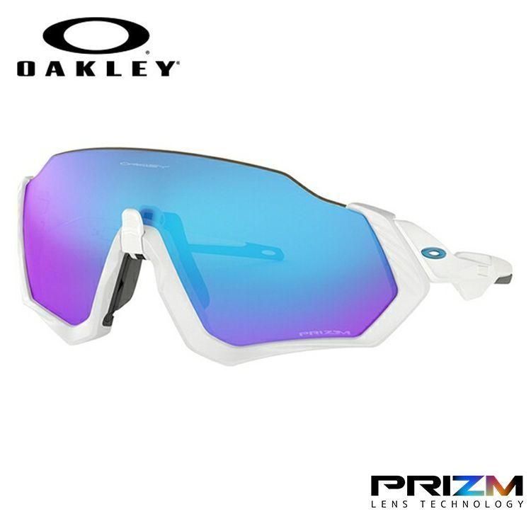 店頭展示品 送料込 OAKLEY||FLIGHT JACKET|フライトジャッケット||ワイド-ユニバーサルフィット ||サングラス || Polished White|ポリッシュド ホワイト||oo9401-0237||プリズム サファイア||オークリー