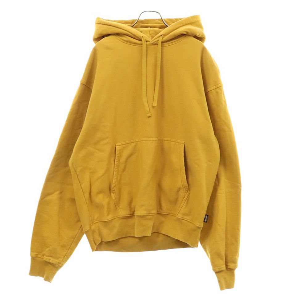 STUSSY (ステューシー) Sweat Pullover Parka スウェット プルオーバーパーカー マスタード