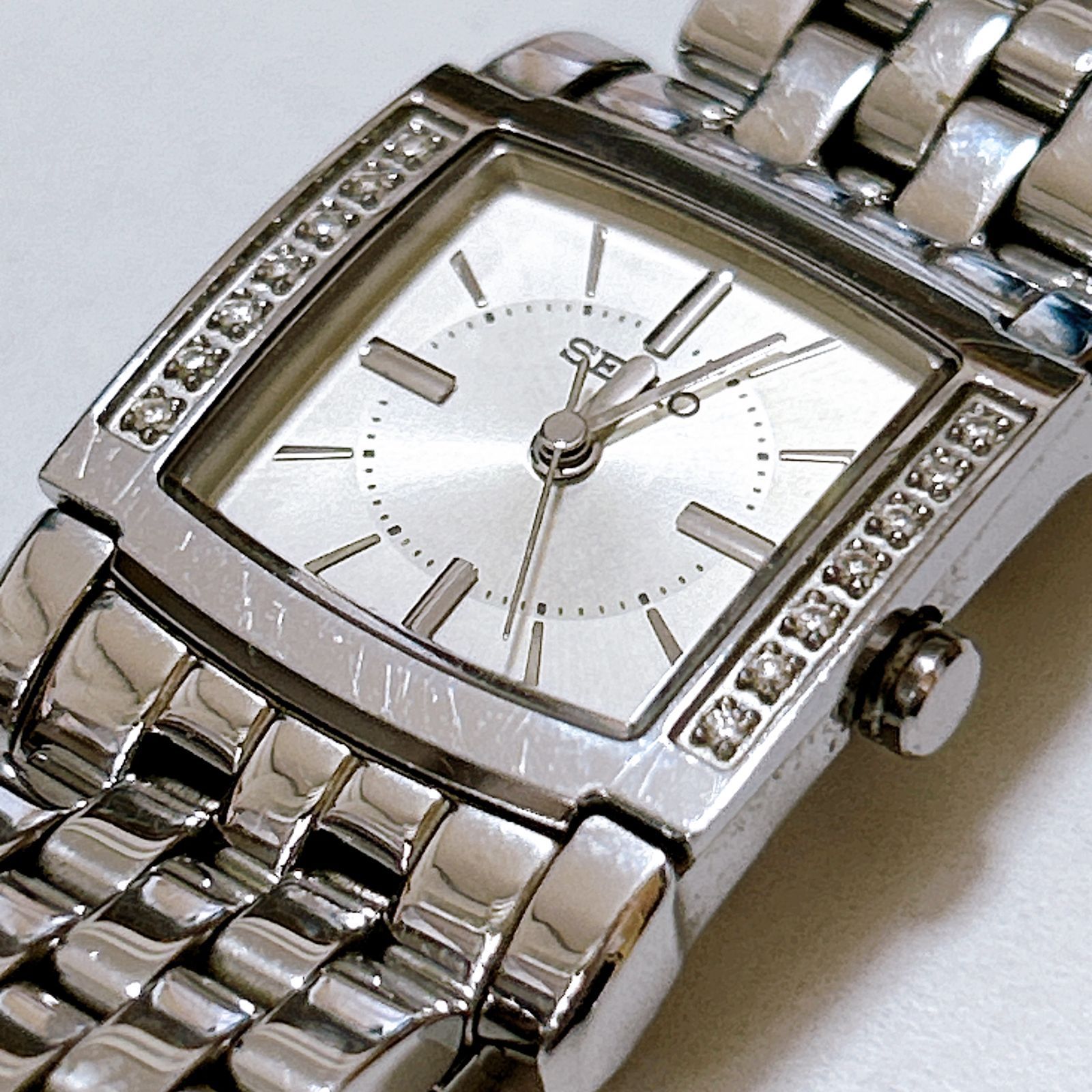 セイコー エクセリーヌSEIKO EXCELINE 腕時計 14Pダイヤモンド