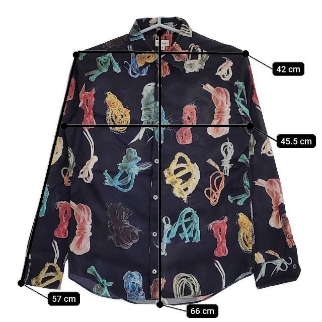 新品未使用　Paul Smith 昆虫柄 長袖シャツ 140cm ポールスミス PAUL SMITH 20SS ブラウス シャツ 長袖 ボウタイ