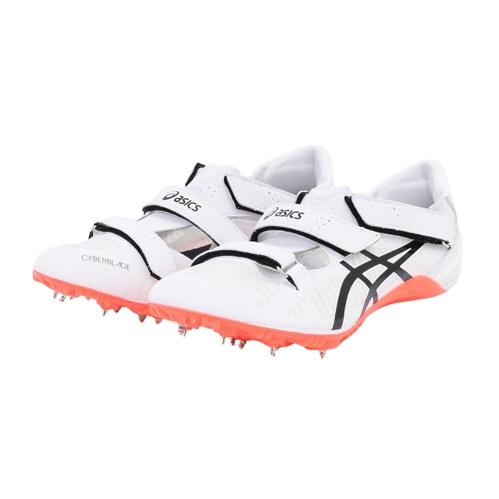 アシックス 陸上スパイク CYBERBLADE 16 ユニセックス大人 100 ホワイト|ブラック 24.5 cm 2E