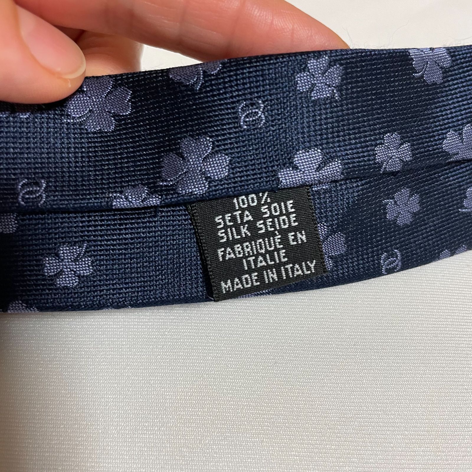 極美品✨CHANEL シャネル ココマーク ロゴ ネクタイ クローバー