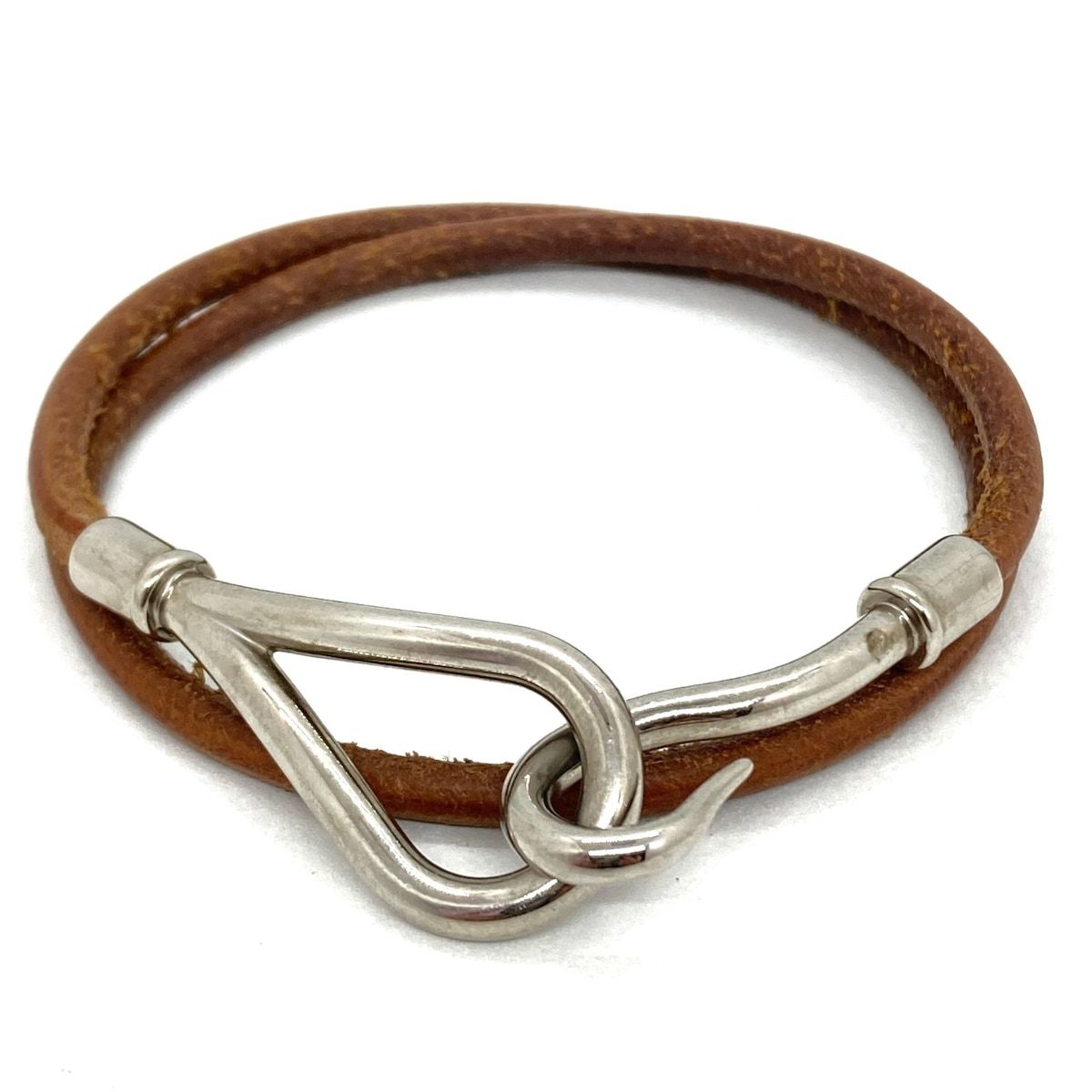 HERMES(エルメス) ブレスレット美品 ジャンボ レザー ダークブラウン 